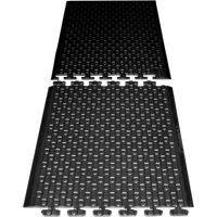 Rejuvenator Connect No. 502 Matting, Polyurethane, 3' W x 3' L, 5/8" Thick, Black St. Lawrence Industrial & Safety Supply