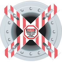 Danger Man-Way Cross Barrier St. Lawrence Industrial & Safety Supply