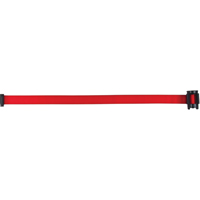 Tape Cassette for Build-Your-Own Crowd Control Barriers, Blank, 7', Red Tape St. Lawrence Industrial & Safety Supply