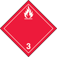 &eacute;tiquettes d'exp&eacute;dition TMD, Classe 3, Liquides inflammables, Papier St. Lawrence Industrial & Safety Supply