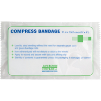 Compress Bandages, Crepe Tails, Cut to Size L x 4-1/2" W St. Lawrence Industrial & Safety Supply
