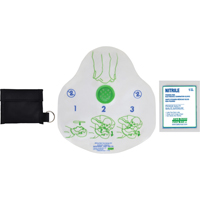 CPR Kit in Pouch With Belt Loop, Single Use Faceshield, Class 2 St. Lawrence Industrial & Safety Supply