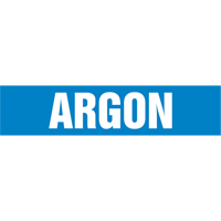 "Argon" Pipe Marker, Self-Adhesive, 4" H x 24" W, White on Blue St. Lawrence Industrial & Safety Supply
