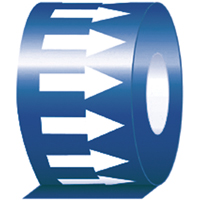 Pipe Marker, 108', White on Blue St. Lawrence Industrial & Safety Supply