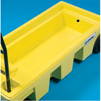 Poly-Spillcart Cart, 66.5" L x 29" W x 43.9" H, 57 US gal. Spill Cap. St. Lawrence Industrial & Safety Supply