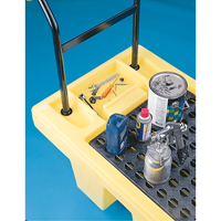 Poly-Spillcart Cart, 66.5" L x 29" W x 43.9" H, 57 US gal. Spill Cap. St. Lawrence Industrial & Safety Supply