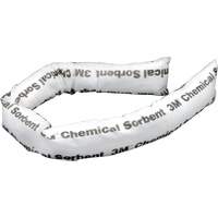 Chemical Sorbent Mini-Boom, Chemical, 4' L x 3" W, 12 gal. Absorbancy, 12 /Pack St. Lawrence Industrial & Safety Supply