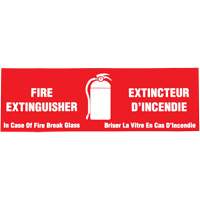 &eacute;tiquette  Fire Extinguisher / Extincteur d'incendie , 2" x 6", Vinyle, Bilingue avec pictogramme St. Lawrence Industrial & Safety Supply