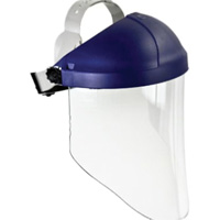 Ratchet Headgear with Faceshield, Polycarbonate, Ratchet Suspension St. Lawrence Industrial & Safety Supply