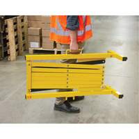 Expandable Barrier, 37" H x 11' L, Black/Yellow St. Lawrence Industrial & Safety Supply