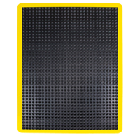 Tapis antifatigue en d&ocirc;me, &agrave; bulles, 2' x 3' x 1/2", Noir, Caoutchouc St. Lawrence Industrial & Safety Supply