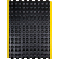 Anti-Fatigue Dome Matting, Bubbled, 3' x 4' x 1/2", Black, Rubber St. Lawrence Industrial & Safety Supply