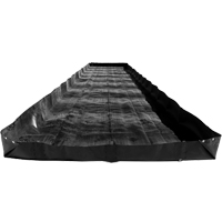 Bermes &eacute;conomiques, Capacit&eacute; 1496 gal., 20' la x 10' lo x 12" h, Support en L St. Lawrence Industrial & Safety Supply