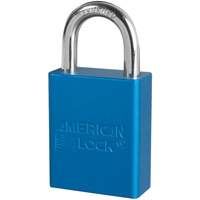 Cadenas de s&eacute;curit&eacute; American Lock, Bleu, Cl&eacute;s identiques, Aluminium, Largeur de 1-1/2" St. Lawrence Industrial & Safety Supply