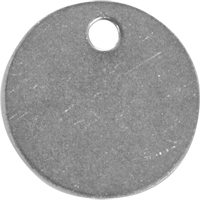 Blank Tags, Stainless Steel, 1.5" dia St. Lawrence Industrial & Safety Supply