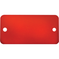 Blank Tags, Aluminum, 3" W x 1" H St. Lawrence Industrial & Safety Supply
