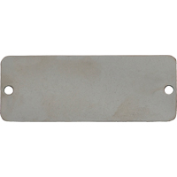 Blank Tags, Stainless Steel, 2" W x 1" H St. Lawrence Industrial & Safety Supply