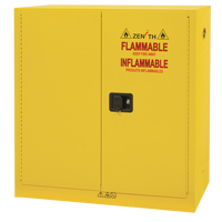 Flammable Storage Cabinet, 24 gal., 2 Door, 43" W x 44" H x 12" D St. Lawrence Industrial & Safety Supply