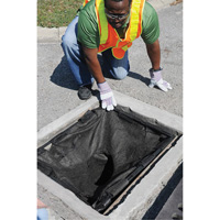 Square Ultra-Drain Guard&reg; Catch Basin Insert with Overflow Port, Oil & Sediment, 16" - 28" L x 20" - 36" W St. Lawrence Industrial & Safety Supply