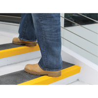 Safestep&reg; Anti-Slip Step Cover, 13.5" W x 32" L, Black & Yellow St. Lawrence Industrial & Safety Supply
