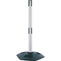 Dual Line Heavy Duty Receiver Post, 38" High, White St. Lawrence Industrial & Safety Supply