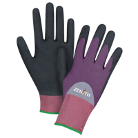 Gants enduits de premi&egrave;re qualit&eacute; ZX-2, 11/2T-Grand, R&ecirc;vetement Nitrile/Mousse de nitrile, Calibre 18, Enveloppe en Nylon St. Lawrence Industrial & Safety Supply