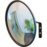Miroir convexe avec support, Int&eacute;rieur/Ext&eacute;rieur, Diam&egrave;tre 12" St. Lawrence Industrial & Safety Supply