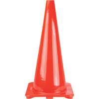 C&ocirc;nes de signalisation, 28", Orange St. Lawrence Industrial & Safety Supply