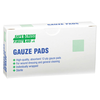 Gauze , Pad, 2" L x 2" W, Sterile, Medical Device Class 1 St. Lawrence Industrial & Safety Supply
