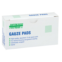 Gauze , Pad, 3" L x 3" W, Sterile, Medical Device Class 1 St. Lawrence Industrial & Safety Supply