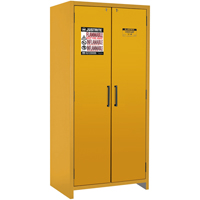 Armoire d'entreposage 90 minutes s&eacute;curitaire et conforme &agrave; la norme EN, 30 gal., 2 Porte(s), 35,16" La x 76,89" h x 24,21" p St. Lawrence Industrial & Safety Supply