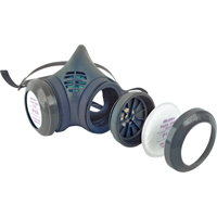 Respirateur &agrave; demi-masque assembl&eacute; de la s&eacute;rie 8000, &eacute;lastom&egrave;re/Thermoplastique, Moyen St. Lawrence Industrial & Safety Supply