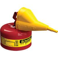 Bidons s&eacute;curitaires, Type I, Acier, 1 gal. US, Rouge, Homologu&eacute; FM/List&eacute; UL/ULC St. Lawrence Industrial & Safety Supply
