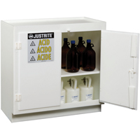 Solid Polyethylene Acid Cabinets, 6 x 0.66043 Gal., 36" x 35.75" x 21.75" St. Lawrence Industrial & Safety Supply