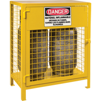 Armoires pour cylindres &agrave; gaz, nbre de bouteilles: 2, 30" , 17" , 37" , Jaune St. Lawrence Industrial & Safety Supply