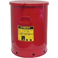 Contenant manuel pour d&eacute;chets huileux, Homologu&eacute; FM/List&eacute; UL, 21 gal. US, Rouge St. Lawrence Industrial & Safety Supply