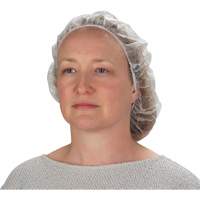 Bonnets bouffants non tiss&eacute;s, Polypropyl&egrave;ne, 21"/Grand, Blanc St. Lawrence Industrial & Safety Supply