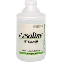 Saline Eyewash Bottles, Full Bottle, 8 oz. St. Lawrence Industrial & Safety Supply