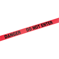 Standard Barricade Tape, English, 3" W x 1000' L, 2 mils, Red St. Lawrence Industrial & Safety Supply