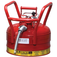 Bidons s&eacute;curitaires D.O.T. de AccuFlow, Type II, Acier, 2,5 gal. US, Rouge, Homologu&eacute; FM St. Lawrence Industrial & Safety Supply