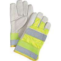 Gants d'ajusteur orange haute visibilit&eacute; &agrave; chaleur sup&eacute;rieure, Grand, Paume en Cuir fleur de vache, Doublure en Thinsulate St. Lawrence Industrial & Safety Supply