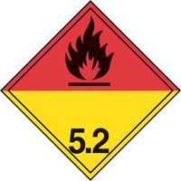 TDG Shipping Labels, Class 5.2, Organic Peroxides, Paper St. Lawrence Industrial & Safety Supply