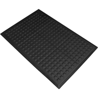 Rejuvenator&reg; Connect No. 502 for Single Workstation, Polyurethane, 3' W x 5' L, 5/8" Thick, Black St. Lawrence Industrial & Safety Supply