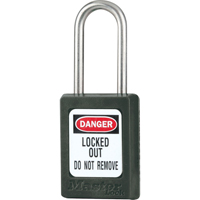 Cadenas de s&eacute;curit&eacute; S31 Zenex, Noir, Cl&eacute;s diff&eacute;rentes, Thermoplastique, Largeur de 1-3/8" St. Lawrence Industrial & Safety Supply