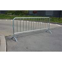Barri&egrave;re portative, Emboîtables, 102" lo x 40" h, Argent St. Lawrence Industrial & Safety Supply
