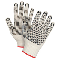Gants tricot&eacute;s de poids lourd &agrave; deux c&ocirc;t&eacute;s avec pois, Poly/coton, Deux c&ocirc;t&eacute;s, Calibre 7, Petit St. Lawrence Industrial & Safety Supply