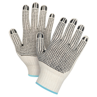 Gants tricot&eacute;s de poids lourd &agrave; deux c&ocirc;t&eacute;s avec pois, Poly/coton, Deux c&ocirc;t&eacute;s, Calibre 7, T-Grand St. Lawrence Industrial & Safety Supply