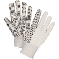 Cotton Canvas Dotted Palm Gloves, 8 oz., Small St. Lawrence Industrial & Safety Supply