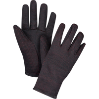Jersey Gloves, Large, Brown, Red Fleece, Slip-On St. Lawrence Industrial & Safety Supply