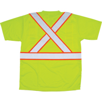 T-shirt conforme &agrave; la CSA, Polyester, Moyen, Jaune lime haute visibilit&eacute; St. Lawrence Industrial & Safety Supply